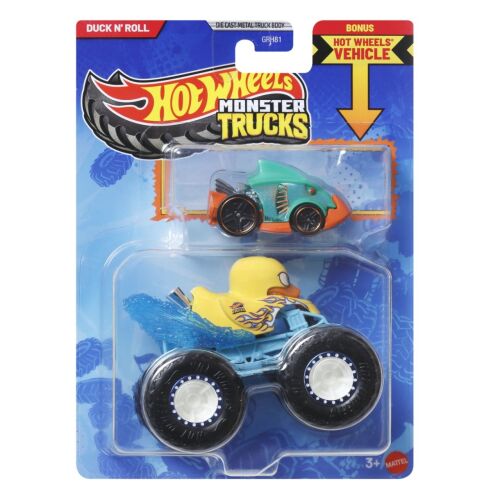 Mattel Hot Wheels Monster Trucks Duck N' Roll fém autó készlet - Autó és jármű