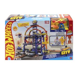 Autós játékszett, Hot Wheels City, Mega Garage 145131276 - Autópálya & Parkolóház