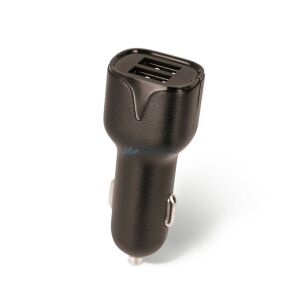 Setty 2xUSB autós töltő 2,4A fekete 145097487 - Autós töltő