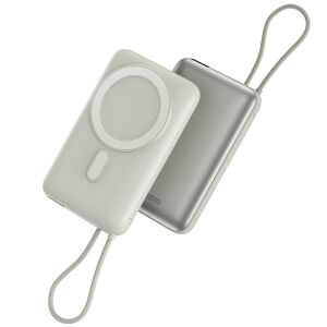PowerBank Bazic Fusion Mag 10000mAh MagSafe kábel USB-C szürke 145111986 - Energea