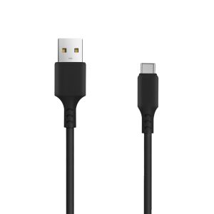 Setty USB kábel 1m 2A Type-C fekete 145105837 - Setty