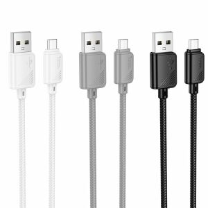 HOCO kábel USB-A - Micro USB 2,4A X113 1 m fehér 145116247 - Hoco