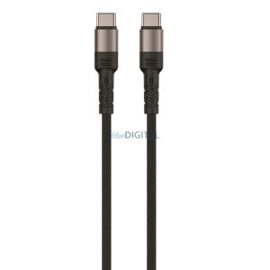 Setty kábel USB-C - USB-C 100W 1,0 m KSL-02 fekete JO 145117123 - Setty