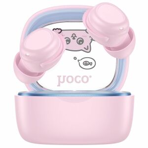 HOCO vezeték nélküli fülhallgató bluetooth TWS gyerekeknek EW111 rózsaszín 145113038 - Hoco