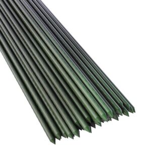 Set 25 araci/suport pentru rosii, castraveti, fasole, metal + PVC, verde, 150x0.8 cm, Artool 145132142 - Suporturi și țăruși pentru plante