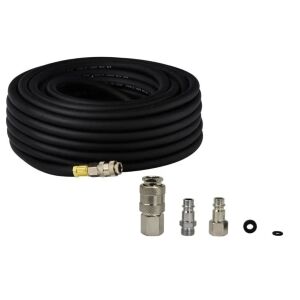 Пневматичен маркуч, Powermat, 10 x 17 мм / 10 м 20 бара, комплект бързи конектори, KD2124+ PM0841 145132183 - Аксесоари за инструменти