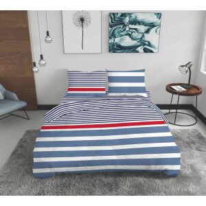 Lenjerie de pat dubla Marino, Bedora, 4 piese, 180x200 cm, 100% bumbac, multicolor 145132617 - Lenjerie de pat - tineri și adulți