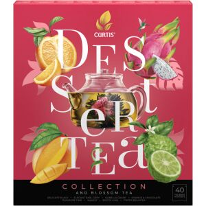 Curtis Dessert Tea Kollekció - Red, Dessert- és virágos teák válogatása + virágzó tea-golyó, 40 filter 145133066 - Teaválogatás