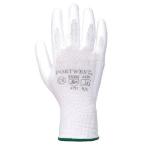 PORTWEST L/9-es fehér mártott kötött PU kesztyű A120 145133333 - Munkavédelmi kesztyű