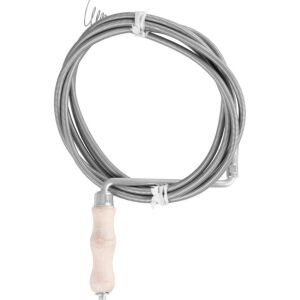 KPZ spirál, lefolyótisztító, 20 m, 2,50 / 11,20 mm, fém, fa fogantyúval és éles rugóvéggel 145133452 - Takarító Eszközök