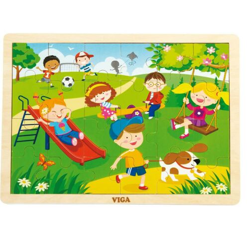 Gyermek fa kirakó puzzle Viga Tavasz 145133966