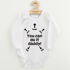 Baba body nyomtatással New Baby You can do it daddy! 145134019 - Divat & Öltözködés