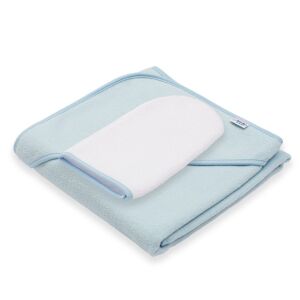 Gyermek frottír törölköző és kapucnival New Baby BASIC 80x80 kék 145134073 - Baba Fürdetés & Ápolás