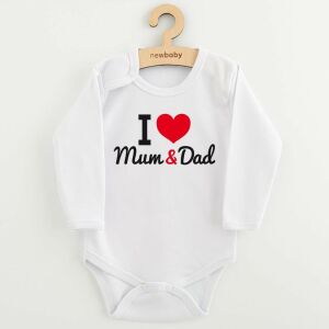 Body nyomott mintával New Baby I Love Mum and Dad 145134498 - Divat & Öltözködés