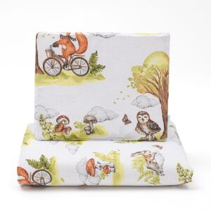 Kétoldalas együttes Velvet és pamut New Baby babakocsiba Állatok az erdőben 145134788 - Baba & Tipegő