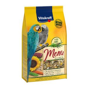 Vitakraft Menu (nagypapagáj) | Teljes értékű eledel nagytestű papagájok számára – 1 kg 145134817 - Madáreleség