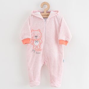 Baba plüss kezeslábas kapucnival New Baby Sweetheart rózsaszín 145134838 - Baba & Tipegő