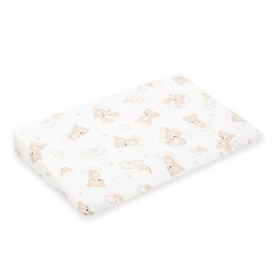 Baba párna huzat- ék alakú New Baby BASIC fehér 59x37cm bear beige 145134970 - Baba egészség