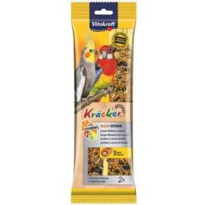 Vitakraft | Kracker Dupla Rúd – Multivitamin – Kiegészítő eleség nimfapapagáj részére (180 g) 145135118 - Madáreleség