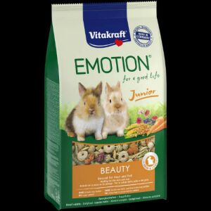 Vitakraft Emotion Beauty Junior Rabbit | Teljes értékű eledel fiatal nyulaknak – 600 g 145135124 - Állattartás