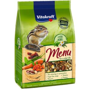 Vitakraft Menu (burunduk) | Teljes értékű eledel csíkos mókusoknak – 600 g 145135129 - Állattartás