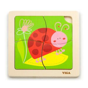 Fa képes kirakó puzzle Viga 4 db Katica 145135370 - Baba puzzle
