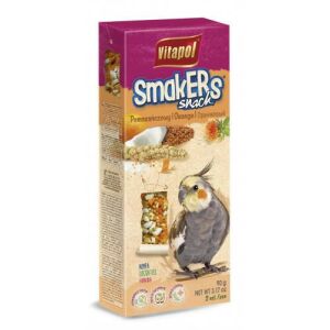 Vitapol Smakers rúd (narancs) | Kiegészítő eledel nimfa papagájnak – (2 db) 90 g 145135440 - Madáreleség