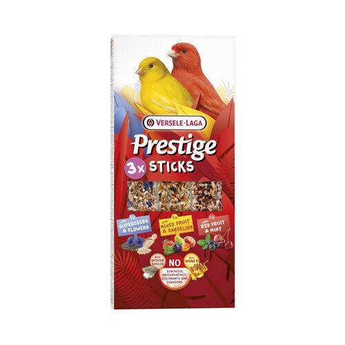 Versele Laga Prestige Sticks Canaries Triple Variety Pack | Kiegészítő eledel kanáriknak (3 db)– 90 g 145135450