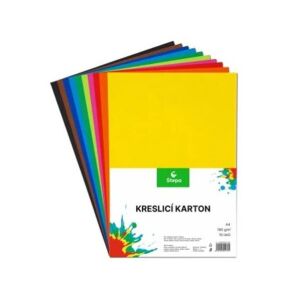 Rajzlap A4, 180g, 10 lap, STEPA, vegyes színek 145135456 - Rajzeszköz