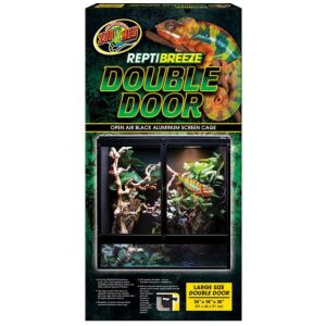 Zoomed ReptiBreeze Double Door | Fémhálós terrárium hüllők számára – 91×46×91 cm 145135710 - Állattartás