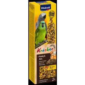 Vitakraft Kracker Dupla Rúd – Méz & Ánizs – Kiegészítő eleség arapapagáj részére (180 g) 145135807 - Madáreleség