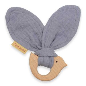 Baba rágóka madárral New Baby Bird grey 145136170 - Rágóka, csörgő