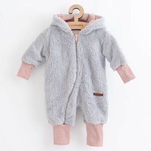 Luxus baba téli kezeslábas New Baby Teddy bear szürke rózsaszín 145136212 - Baba & Gyerek divat