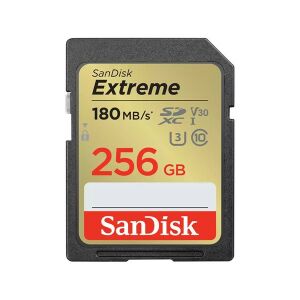 Sandisk 00121581 256GB SD Extreme (SDXC Class 10 UHS-I U3) memóriakártya 145136640 - Memóriakártya