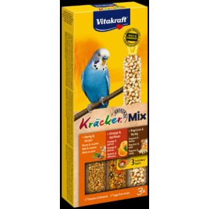 Vitakraft Kracker Tripla Rúd – Méz, Narancs & Popcorn | Kiegészítő eledel hullámos papagájnak (90 g) 145136826 - Madáreleség