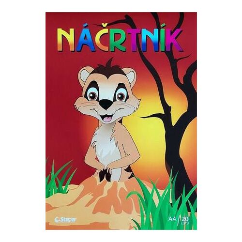 Vázlatfüzet, A4,  80 g, 20 lap, STEPA, fehér 145136903