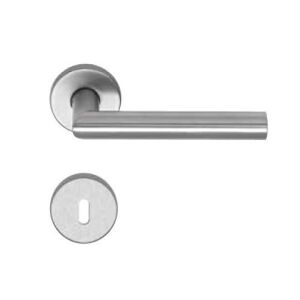 Inox rozettás BB kilincs 145137089 - Ajtógomb & Kilincs