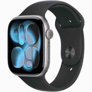 Apple Watch S11 GPS-es (46mm) asztroszürke alumínium tok, fekete S/M sportszíjas okosóra 145137631 - Műszaki cikk & Elektronika