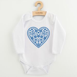 Baba body nyomtatással New Baby Népi minta kék szív 145137637 - Divat & Öltözködés