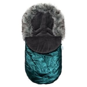 Luxus lábzsák szőrmével New Baby zöld 145138016 - Babakocsi kiegészítő