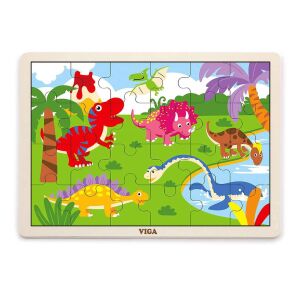 Gyermek fa puzzle Viga Dino 145138053 - Puzzle