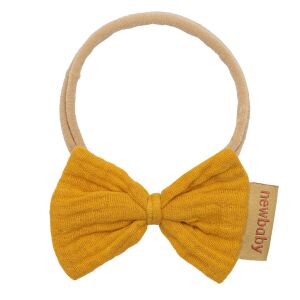 Puha muszlinból készült fejpánt csecsemőknek New Baby mustard 145138183 - Fejpánt, fejkendő