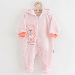 Baba plüss kezeslábas kapucnival New Baby Sweetheart rózsaszín 145138769 - Baba & Tipegő