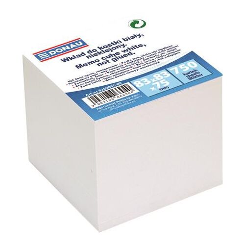 Kockatömb, utántöltő, 83x83x75 mm, DONAU 145139011