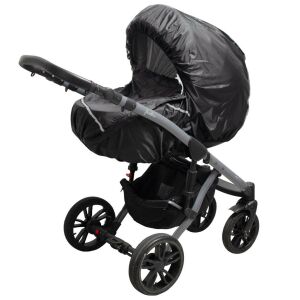 Babakocsi esővédő New Baby Basic fekete 145139024 - Babakocsi kiegészítő