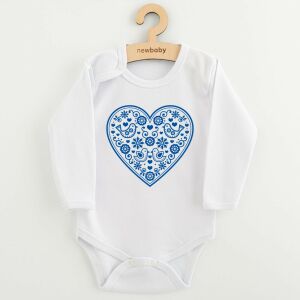 Baba body nyomtatással New Baby Népi minta kék szív 145139230 - Divat & Öltözködés