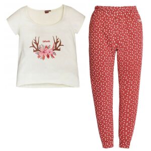 Ushuaia Szarvas Tiny Flowers női pizsama XL 145139312 - Női pizsama
