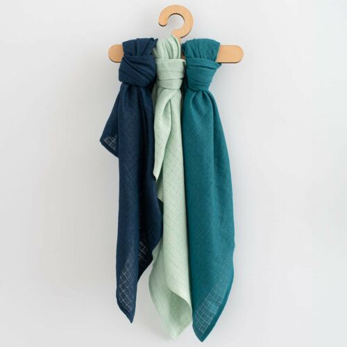 Pamut színes pelenka New Baby 70x80 cm 3 db FIÚ 145139680