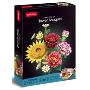 CubicFun Flower Bouquet 3D Puzzle - Vegyes virágcsokor P867h 145140040 - 3D puzzle