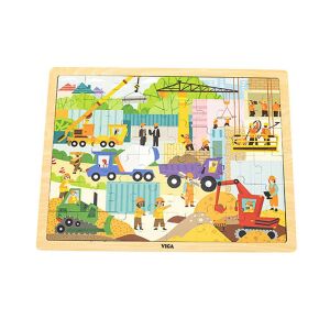 Fa puzzle Viga Építőipari gépek 145140344 - Puzzle